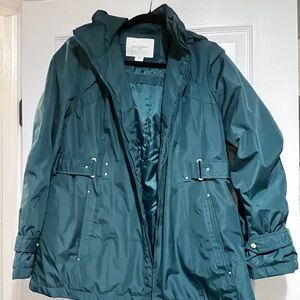 Vintage Jacquelyn Smith Women's Deep Teal Utility Jacket